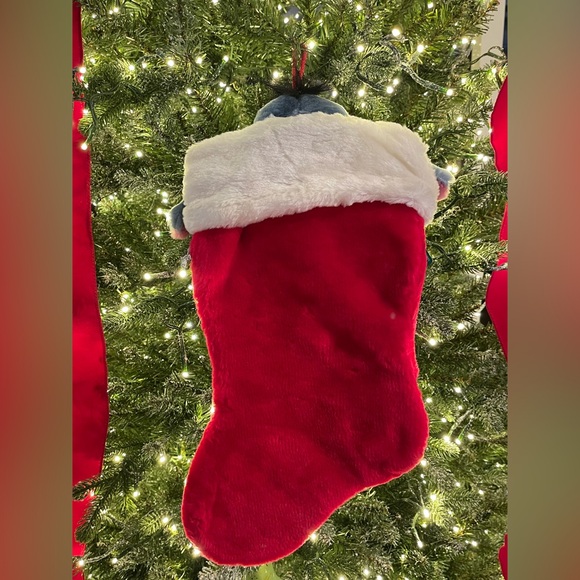 Vintage Disney Winnie The Pooh Eeyore 3D Plush Christmas Hanging Stocking NWT - Picture 5 of 5